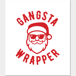 Gangsta Wrapper Christmas Santa Posters and Art